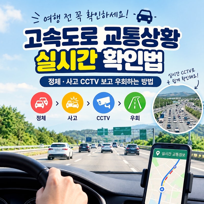 고속도로 교통상황 실시간 확인법｜정체·사고 CCTV 보고 우회하는 방법