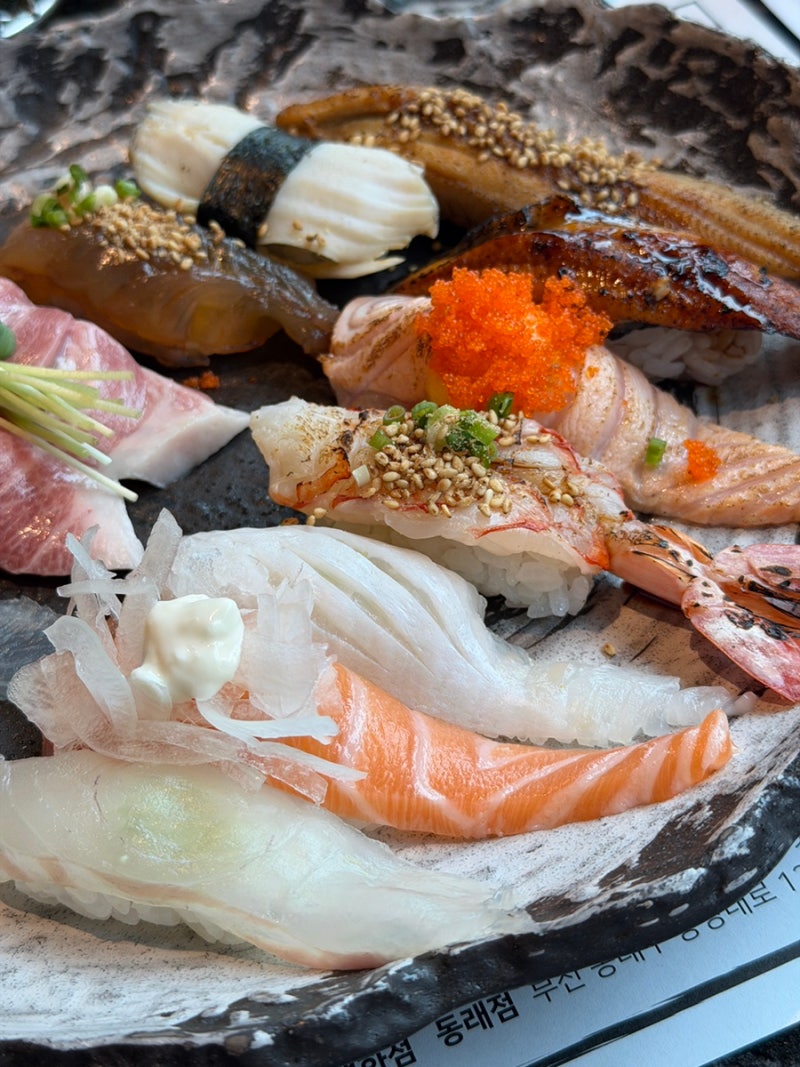 [釜山美食/釜山大學美食] 豐盛的Omakase壽司套餐，釜山大學美食「壽司Moshimoshi釜山大學店」