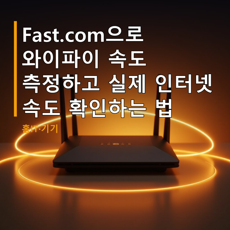 Fast.com으로 와이파이 속도 측정하고 실제 인터넷 속도 확인하는 법