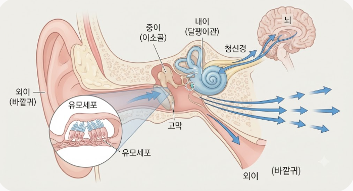 전음성·감각신경성 난청 차이, 영통보청기 전문 센터에서 알기 쉽게 풀어드립니다