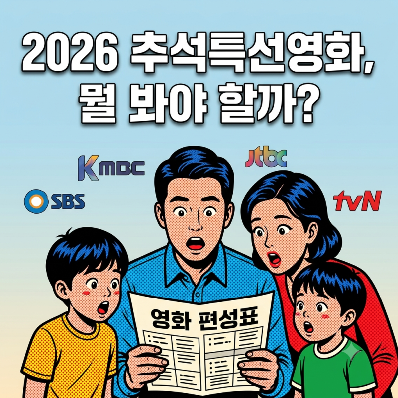 최신! 2026 추석특선영화, 파묘부터 왕과 사는 남자까지 편성표