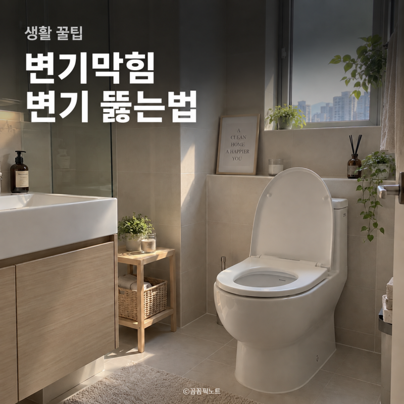 변기 뚫는법 변기막힘, '설마 또 막혔나' 싶을 때 해결책