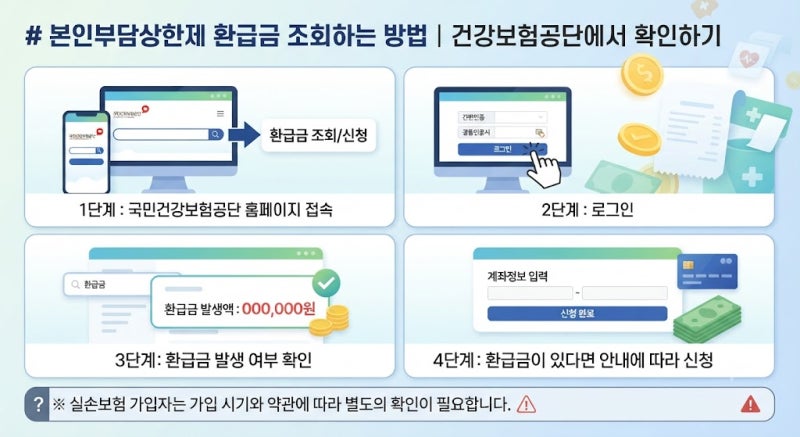 본인부담상한제 환급금 조회하는 방법｜건강보험공단에서 확인하기