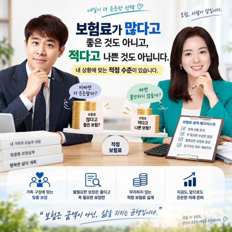 내 보험료가 적절한지 지금 바로 확인하는 방법
