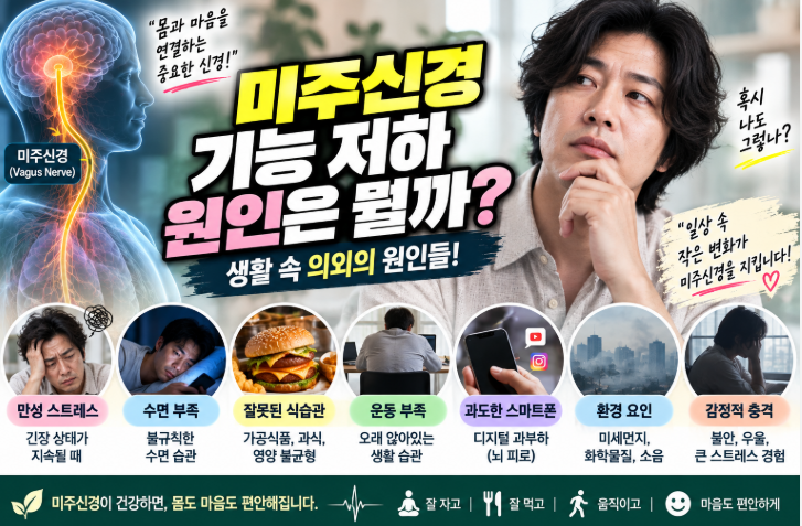 가수 이상순 미주신경 기능 저하, 원인부터 회복 기간·관리법까지