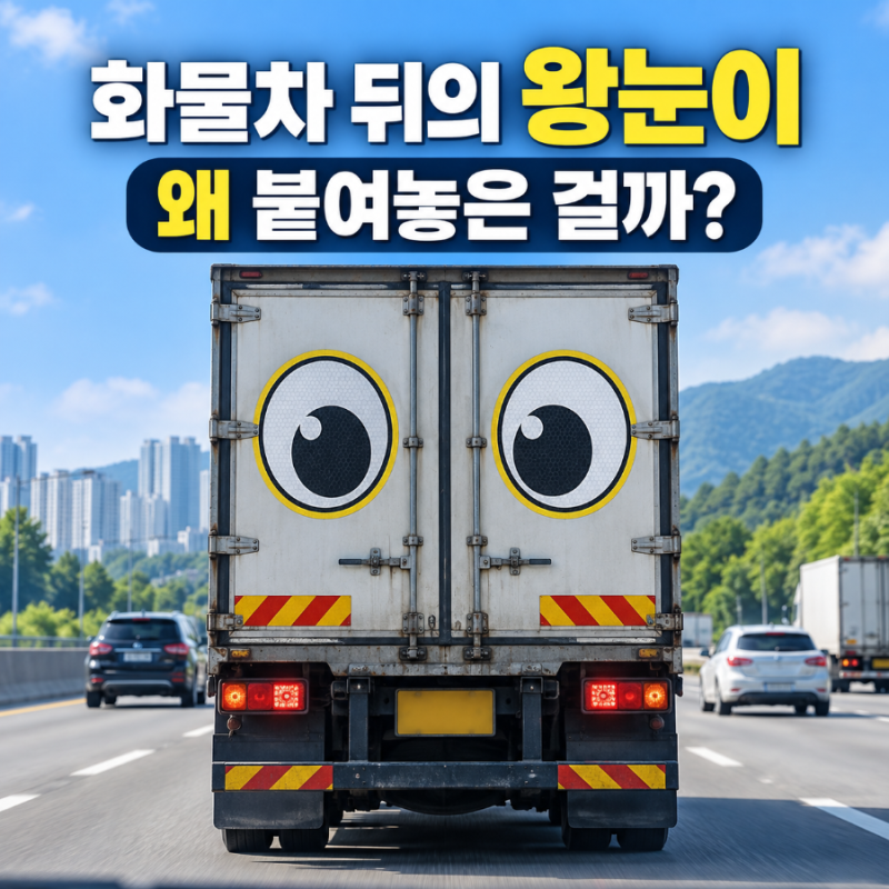 화물차 뒤에 왜 눈알 스티커를 붙일까? ‘왕눈이’의 진짜 이유