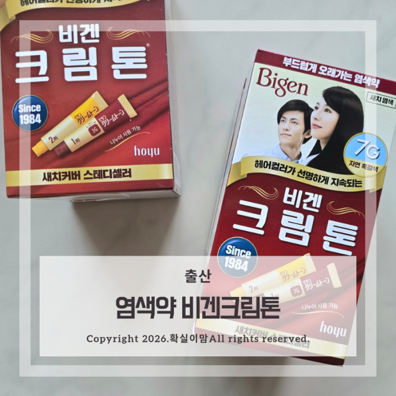 새치 염색약 동아제약 비겐크림톤 친정엄마 염색 후기