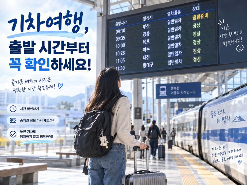KTX 놓쳤을 때 환불 가능할까?｜출발 후 수수료·다음 열차 이용 전 확인