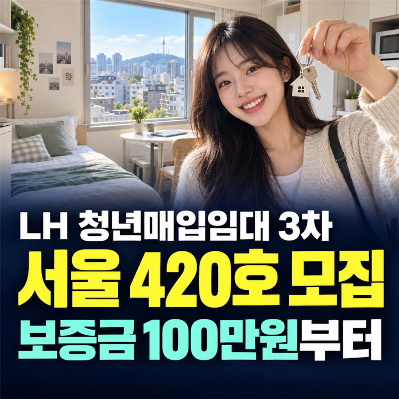 LH 서울 청년매입임대주택 보증금 100만원으로 10년거주 가능!