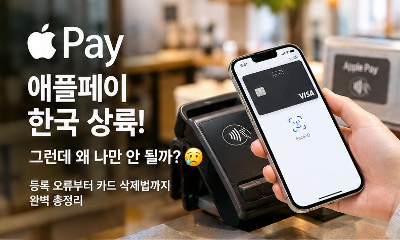 애플페이 왜안될까?? 등록오류 사용오류 카드삭제법까지 총정리