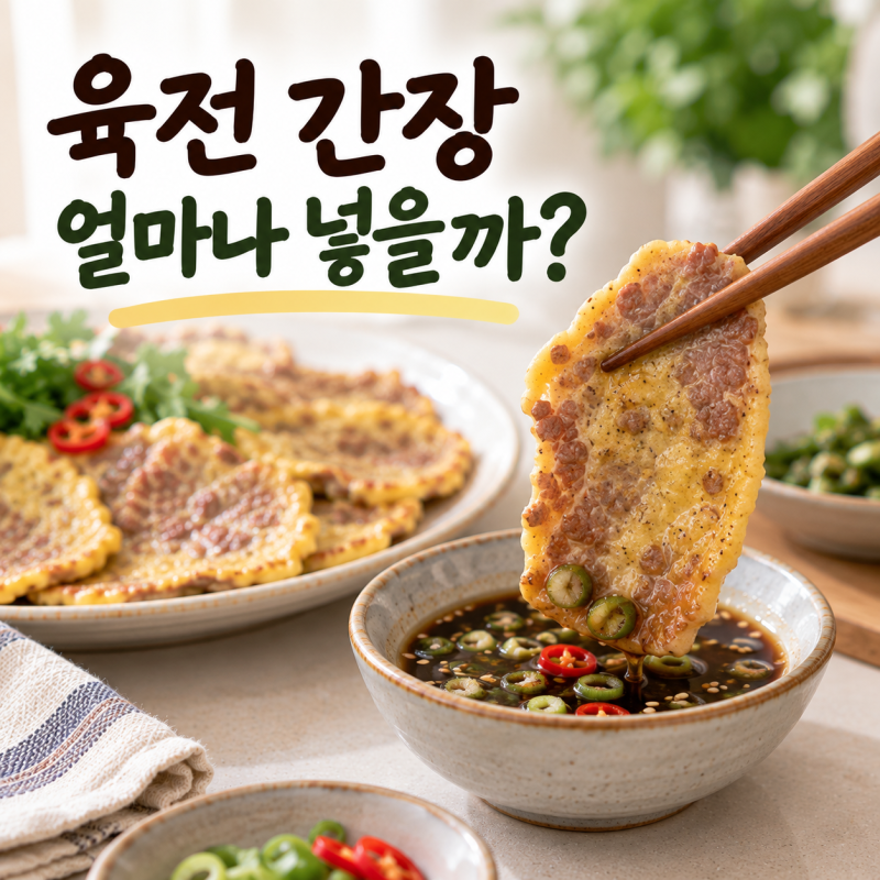 육전 간장 양념 만들기, 짜지 않게 이 비율로 만들어보세요