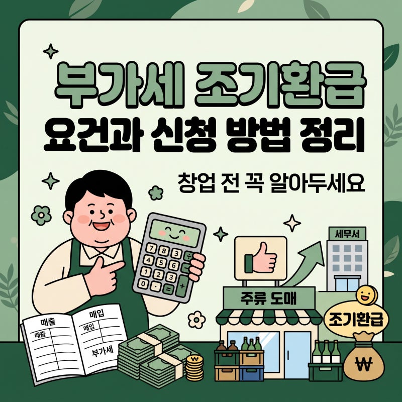 부가세 조기환급 요건과 신청 방법 정리