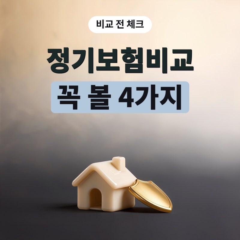 기보험비교 꼭 볼 4가지, 정기보험추천 글 읽기 전 기준 (플랜비보험)