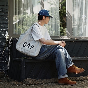갭 가방, gap 귀여운 후드 스웨트 백 그레이 스탠다드 사이즈 내돈내산 후기
