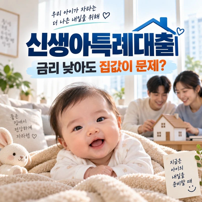 신생아특례대출 금리 낮아도 집값이 문제? 조건부터 따져봤어요