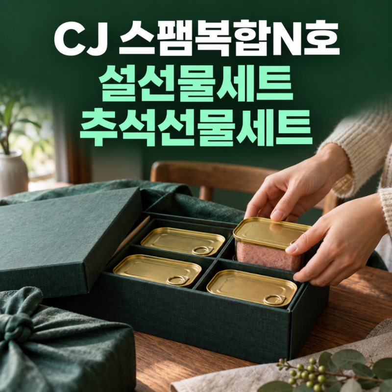 CJ 스팸복합N호 추석선물세트 설선물세트 명절 구성 활용 정리