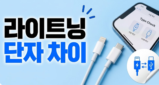 충전기 라이트닝 뜻 아이폰 충전단자 USB-C 차이