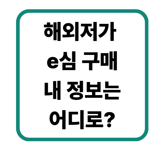 해외여행 e심 샀는데 내 정보가 중국으로? 저가 이심 주의사항 3가지