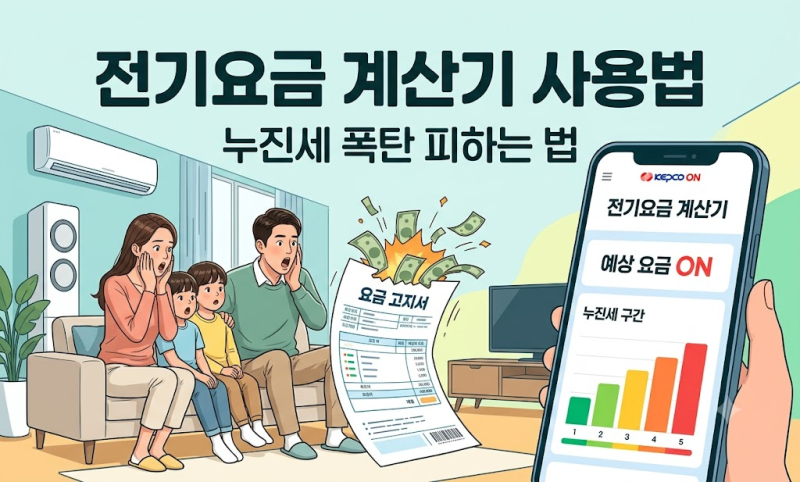 전기요금 계산기 사용법: 누진세 폭탄 피하는 법