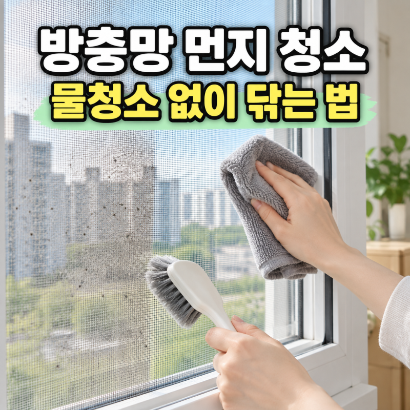 방충망 먼지 청소, 물 뿌리지 않고 닦는 방법과 주의사항