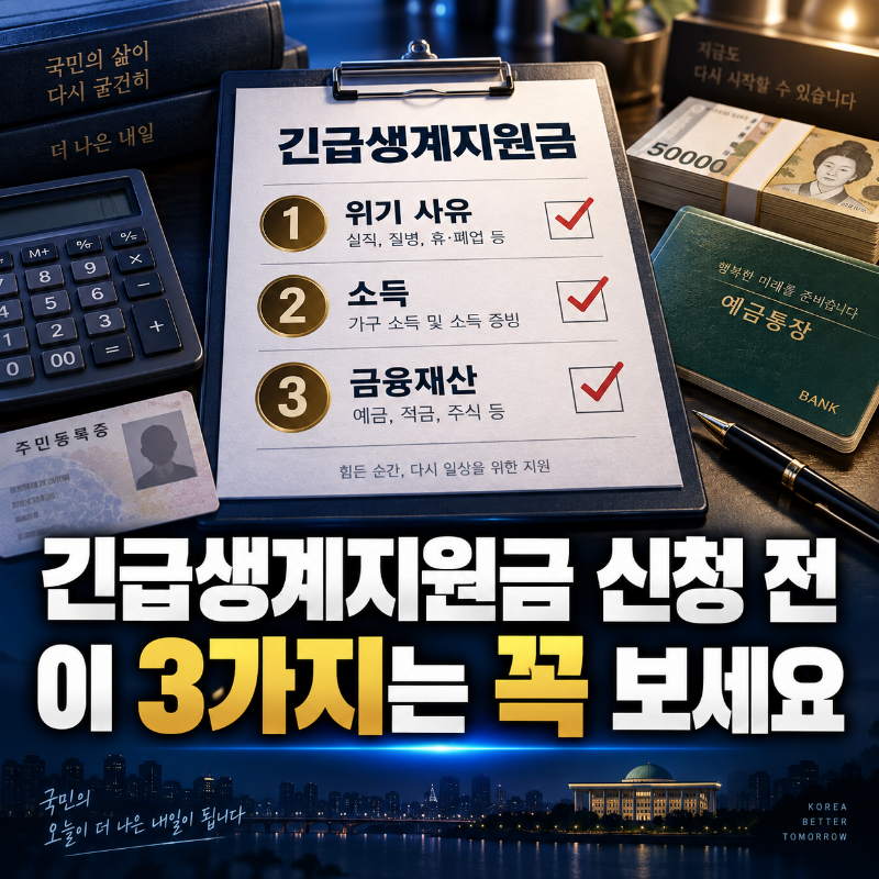 긴급생계지원금 신청방법 "주민센터 가기 전에 이것부터 확인하세요"