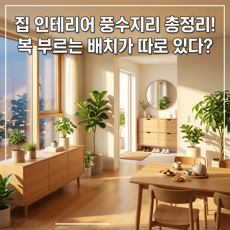 집에 '이것' 두면 재물운 날아갑니다! 풍수지리 인테리어 피해야 할 행동 VS 복 부르는 필수 ....