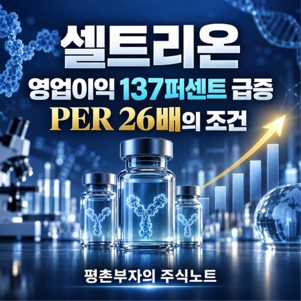 셀트리온 영업이익 137퍼센트 급증에도 PER 26배를 확인해야 하는 이유