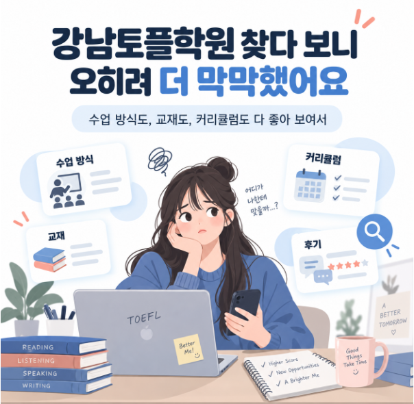 강남토플학원 추천, 공부 습관까지 달라진 실제 후기