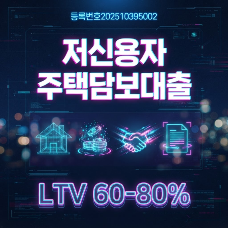 저신용자대출 무직자와 사업자일때 담보 후순위 한도 금리 조건