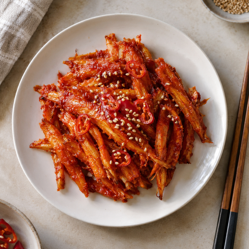 "그냥 만들면 쓴맛만 나요"... 더덕고추장무침, 완벽하게 만드는 비법 공개