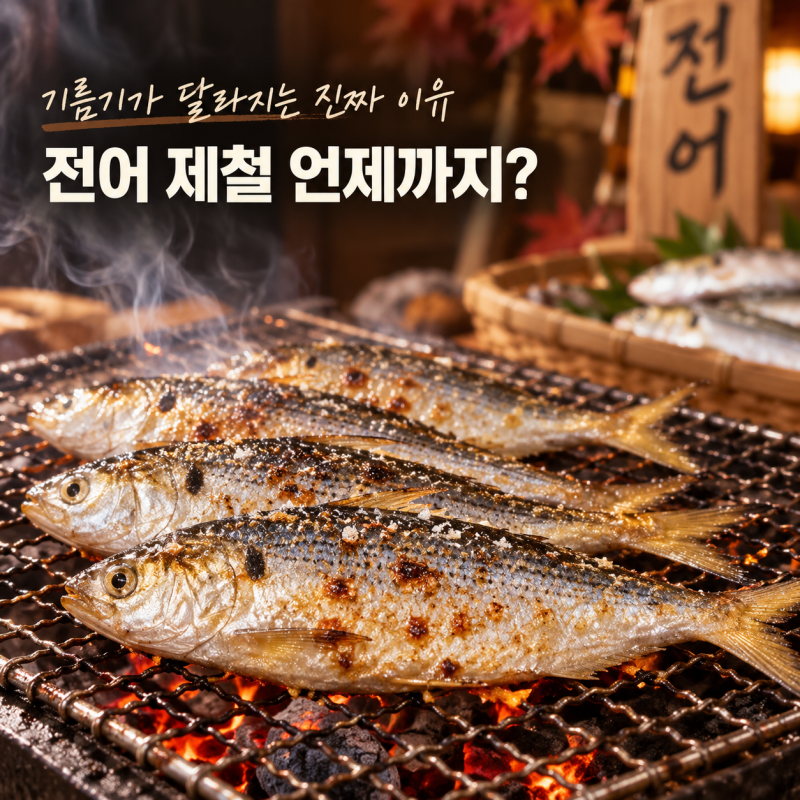 전어 제철 언제까지? 9월과 10월, 기름기가 달라지는 진짜 이유