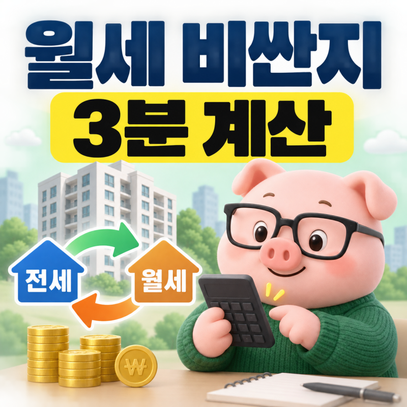 전월세전환율 계산법, 지금 내는 월세가 비싼지 3분 만에 확인하는 방법