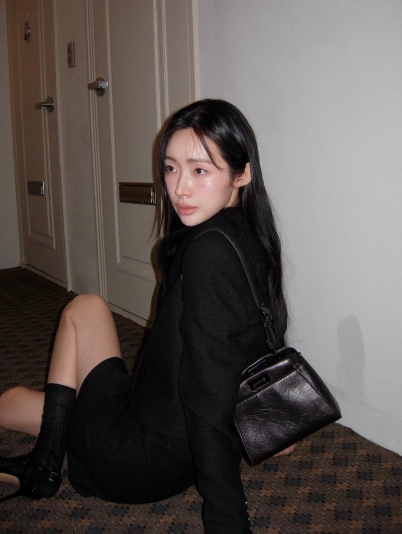 차정원 펜디 가방, 시크한 올블랙룩을 완성해 주는 마이 피카부 백 추천