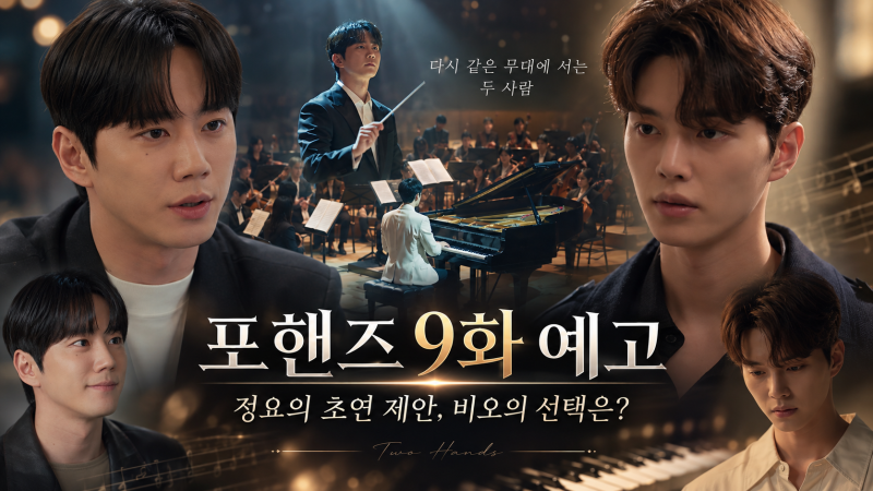 포핸즈 9화 예고｜최정요는 왜 자신의 곡을 강비오에게 맡겼을까? 복수와 우정 사이
