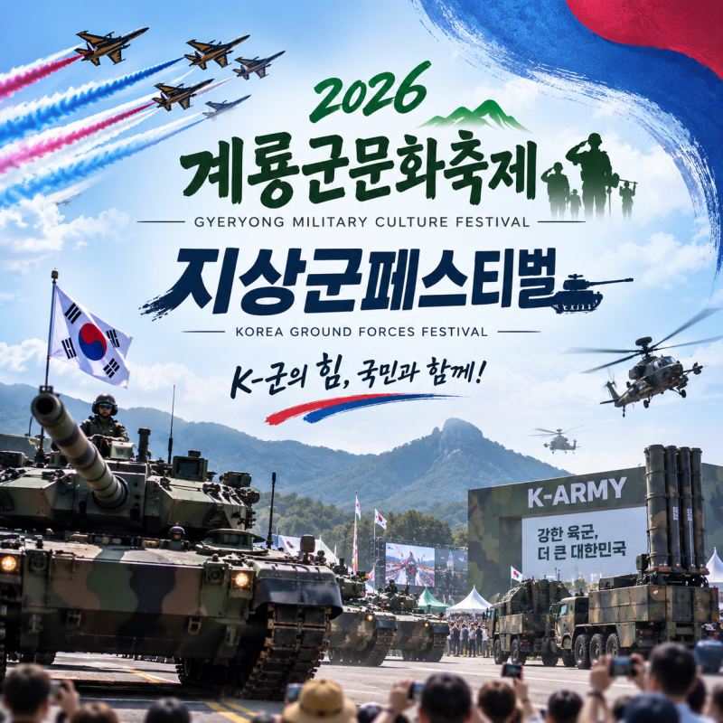 2026 계룡군문화축제 지상군페스티벌 일정 주차장 총정리! 아이와 함께하는 완벽 사전 준비 ....