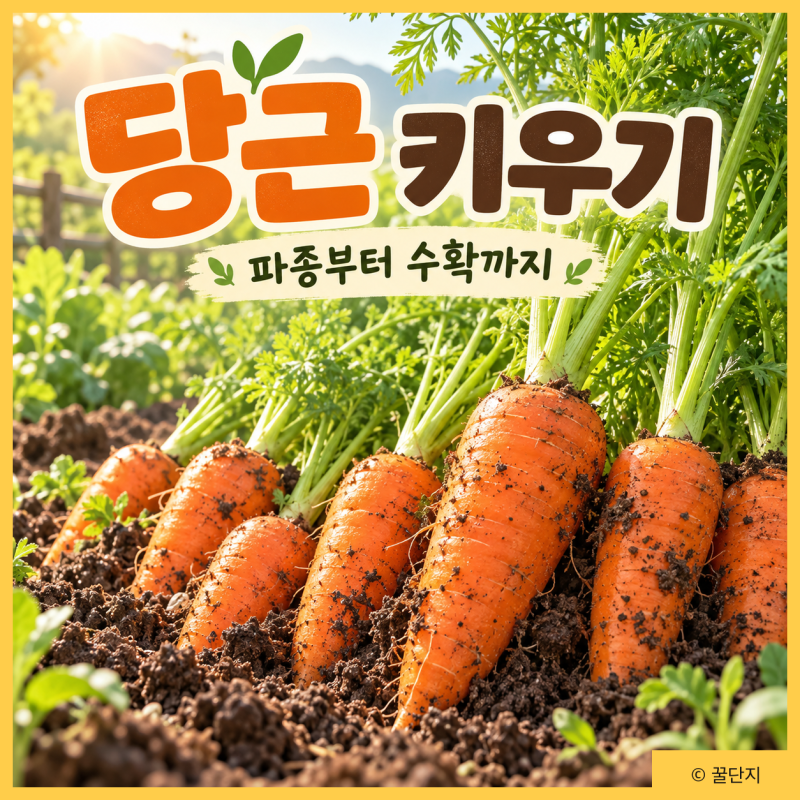 당근 키우기 초보 가이드 | 파종 시기・북주는방법・솎아주기・수확 시기
