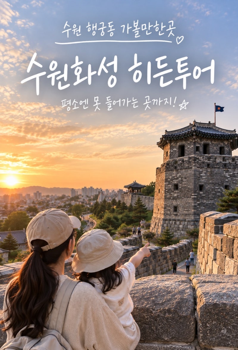 수원 행궁동 가볼만한곳｜수원화성 히든투어 예약 평소 못 들어가던 곳까지