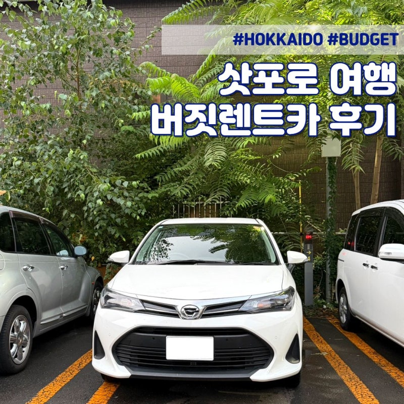 일본 삿포로 렌트카 추천 - 신치토세 공항 버짓 렌트카 내돈내산 이용 후기ㅣ예약 비용 접수....