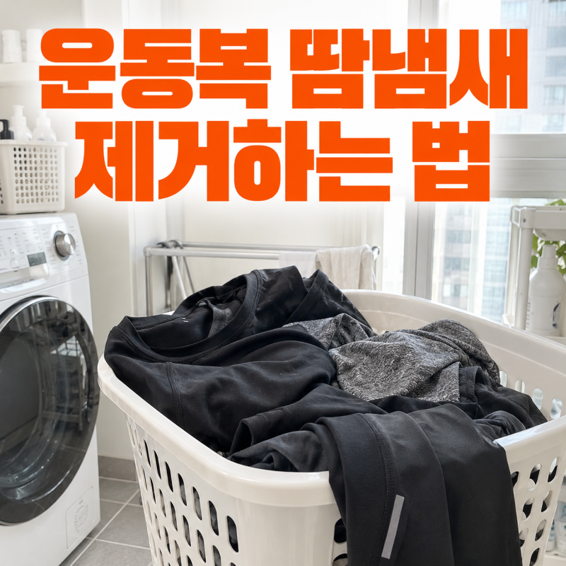 운동복 땀냄새 제거하는 법, 섬유유연제부터 빼야 하는 이유