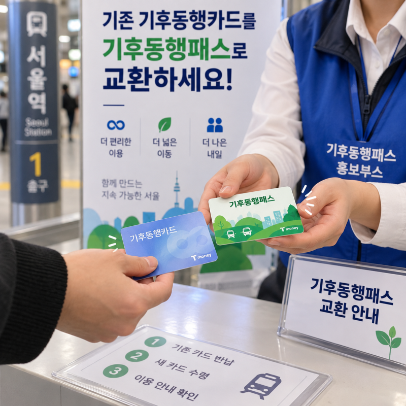 기후동행카드 교환 방법 총정리｜기후동행패스 교환 지하철역 12곳