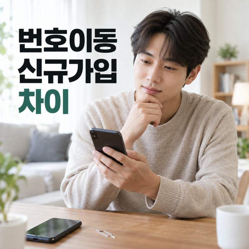 번호이동 신규가입 차이 휴대폰 개통할 때 가장 많이 헷갈리는 두 가지