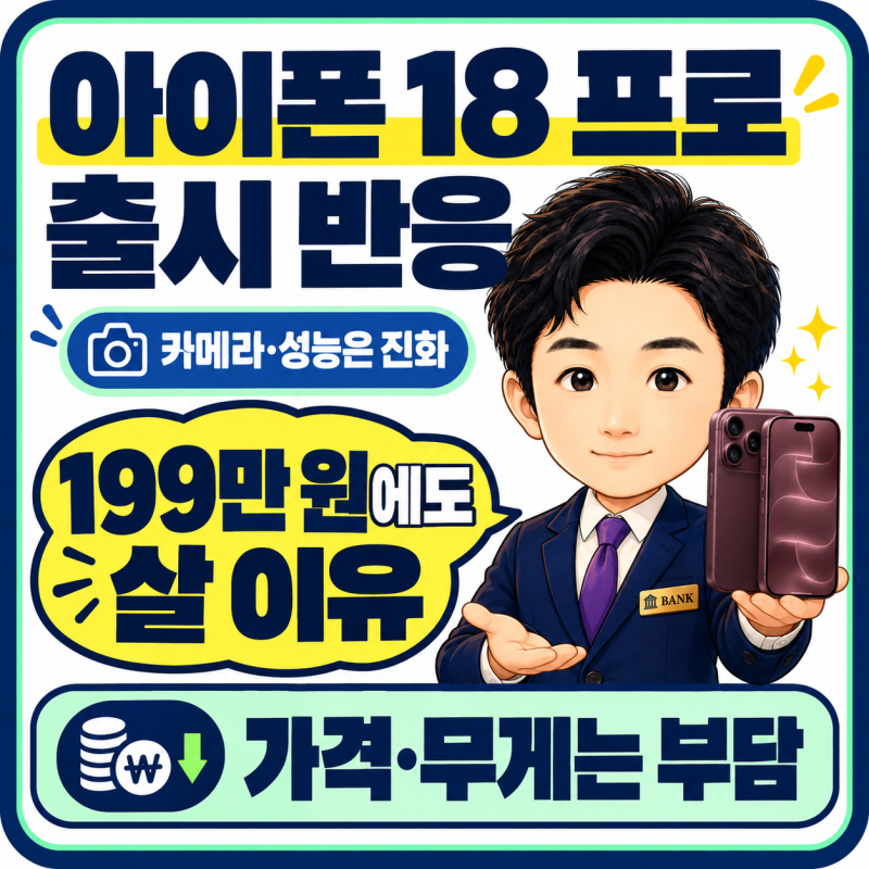 아이폰 18 프로 자급제 지금 살까? 프로 맥스와 비교한 구매 기준