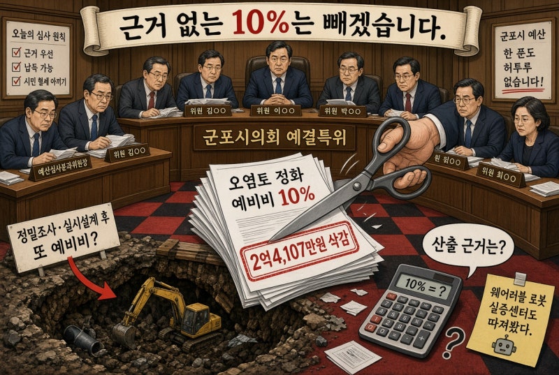 군포시의회, 복합문화센터 오염토 정화 예비비 삭감