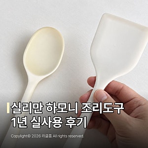 실리만 하모니 조리도구 세트 실리콘 추천 뒤집개 요리스푼 1년 실사용 후기