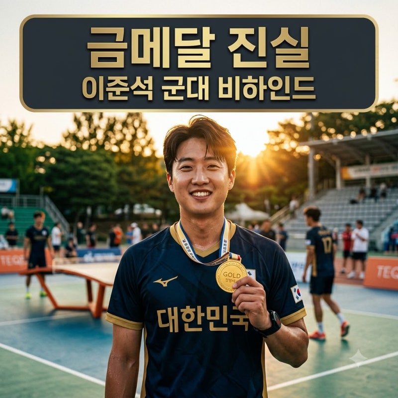 "금메달 땄는데 병역혜택 못 받는다고?" 알고 보니.. 테크볼 이준석 군대 반전 진실