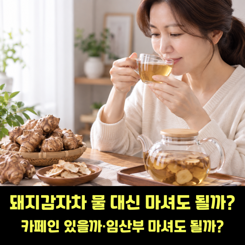 돼지감자차 물 대신 마셔도 될까? 카페인·임산부는?