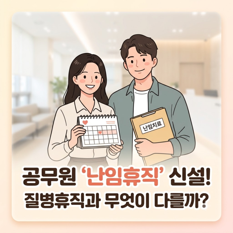 공무원 난임휴직 질병휴직 차이 "진단서 내면 인사상 불이익 없을까?" 핵심 비교 기준