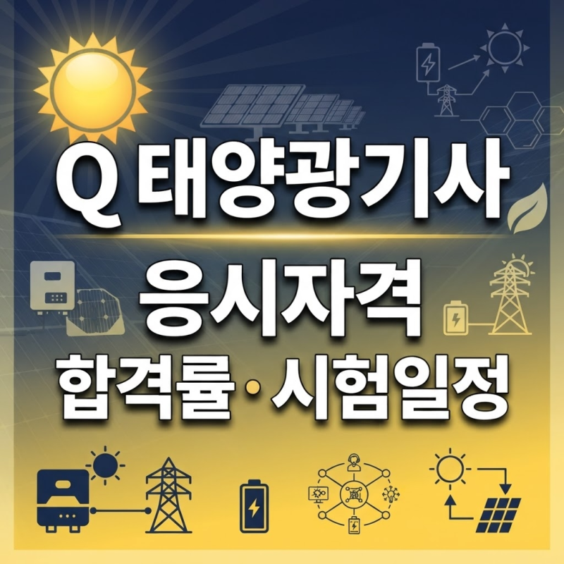 태양광기사 응시자격 및 취업전망, 시험일정 알아보기!