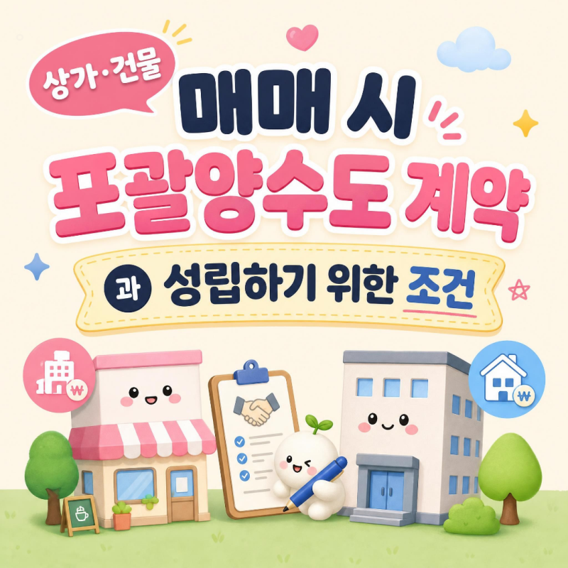 상가·건물 매매 시 포괄양수도 계약 개념과 성립조건