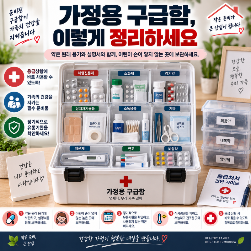 추석 연휴 전에 꼭 챙겨야 할 상비약 체크리스트, 약국 문 닫기 전에 확인하세요